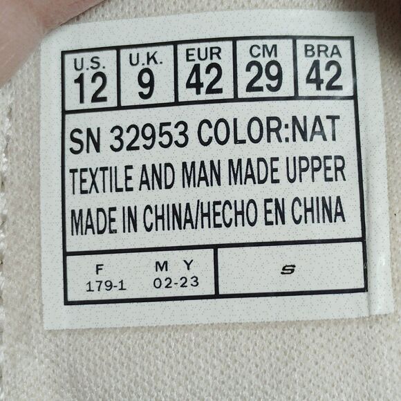 Skechers Sz 12 Sandals Cream Wedge Shoes Cali NWT Luxe Foam 32953 - Picture 10 of 10